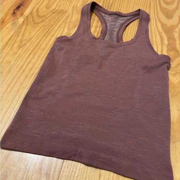 Lululemon Swiftly Tech Racerback Tank Top 2.0 Chroma Check Ancient Copper SZ 2 - Picture 4 of 9